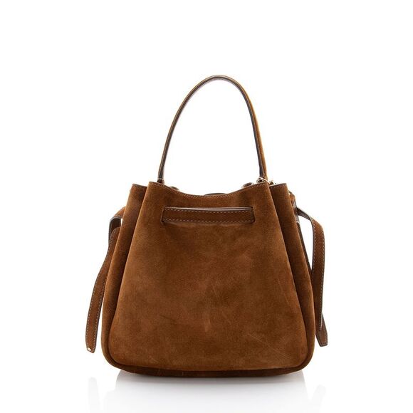 Tory Burch Suede Romy Bucket Bag - Picture 3 of 10